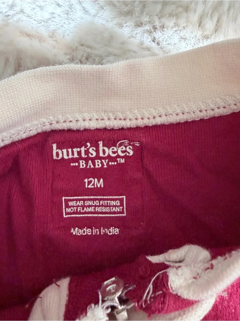 Burt's Bees Baby Christmas Pajama Lot Size 12 Months EUC